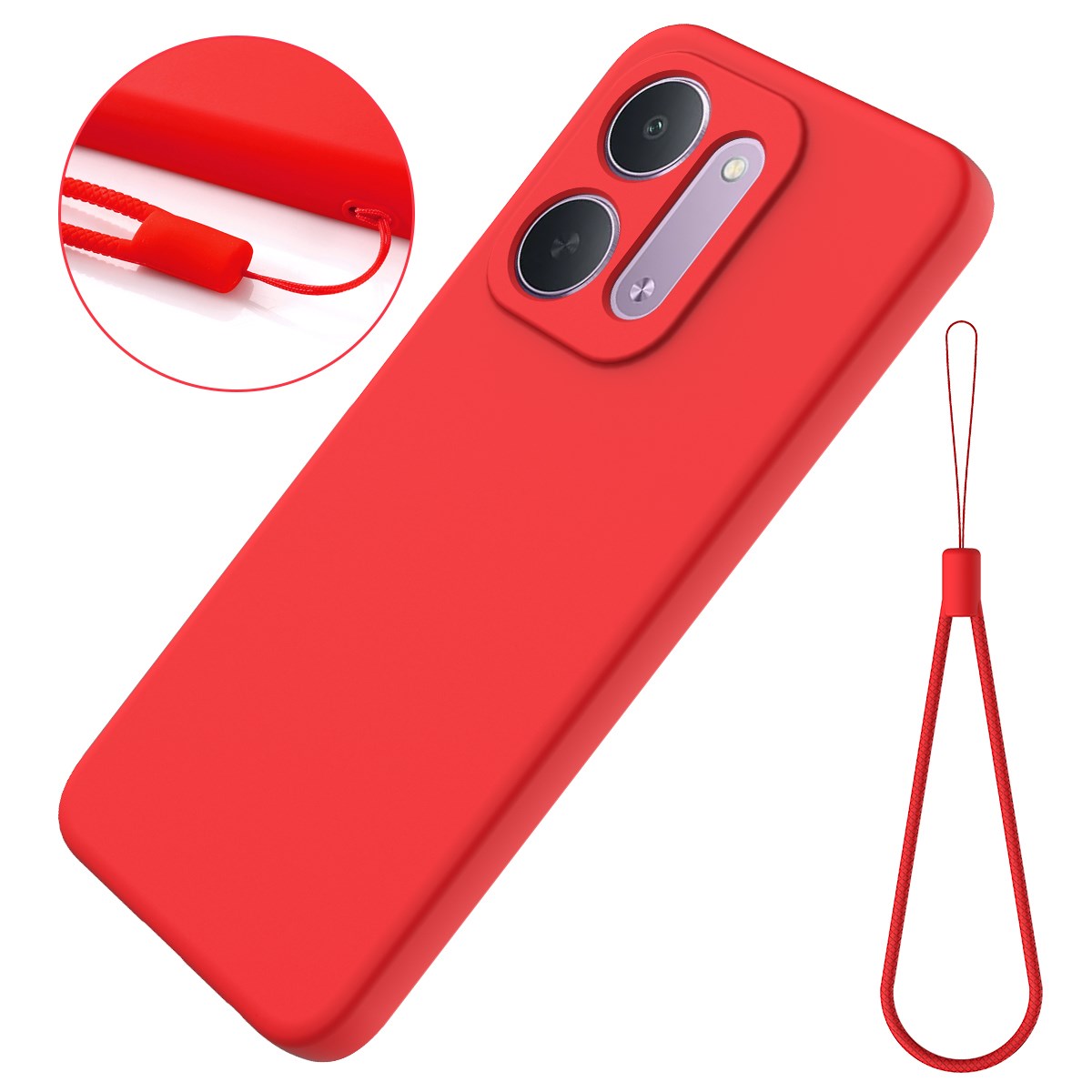 Xiaomi Redmi 17C (5G) EIDERWOOD Silikone Cover m. Strop - Rød
