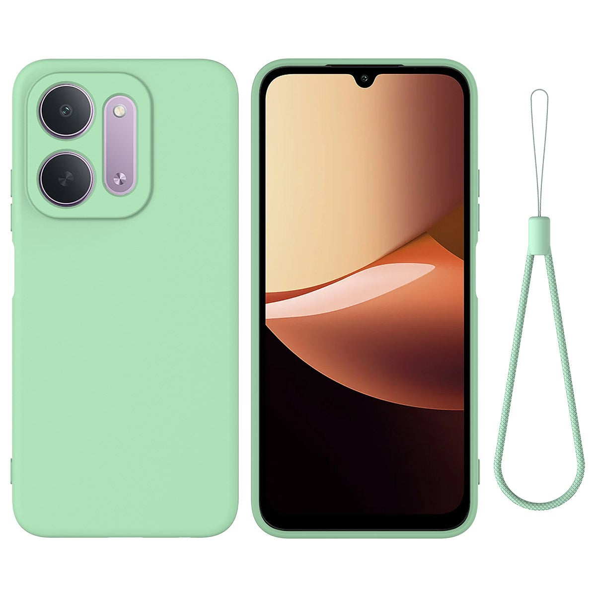 Xiaomi Redmi 17C (5G) EIDERWOOD Silikone Cover m. Strop - Grøn