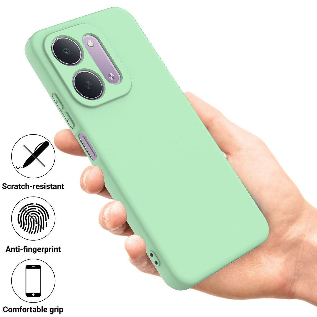 Xiaomi Redmi 17C (5G) EIDERWOOD Silikone Cover m. Strop - Grøn