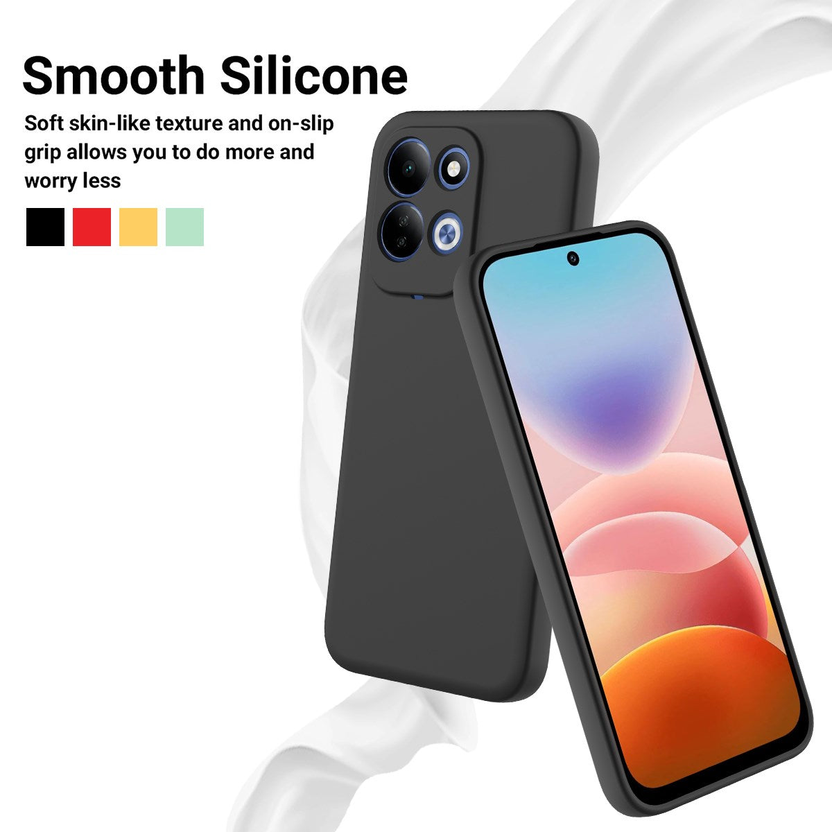 Xiaomi Redmi 17 (5G / 4G) EIDERWOOD Silikone Cover m. Strop - Sort