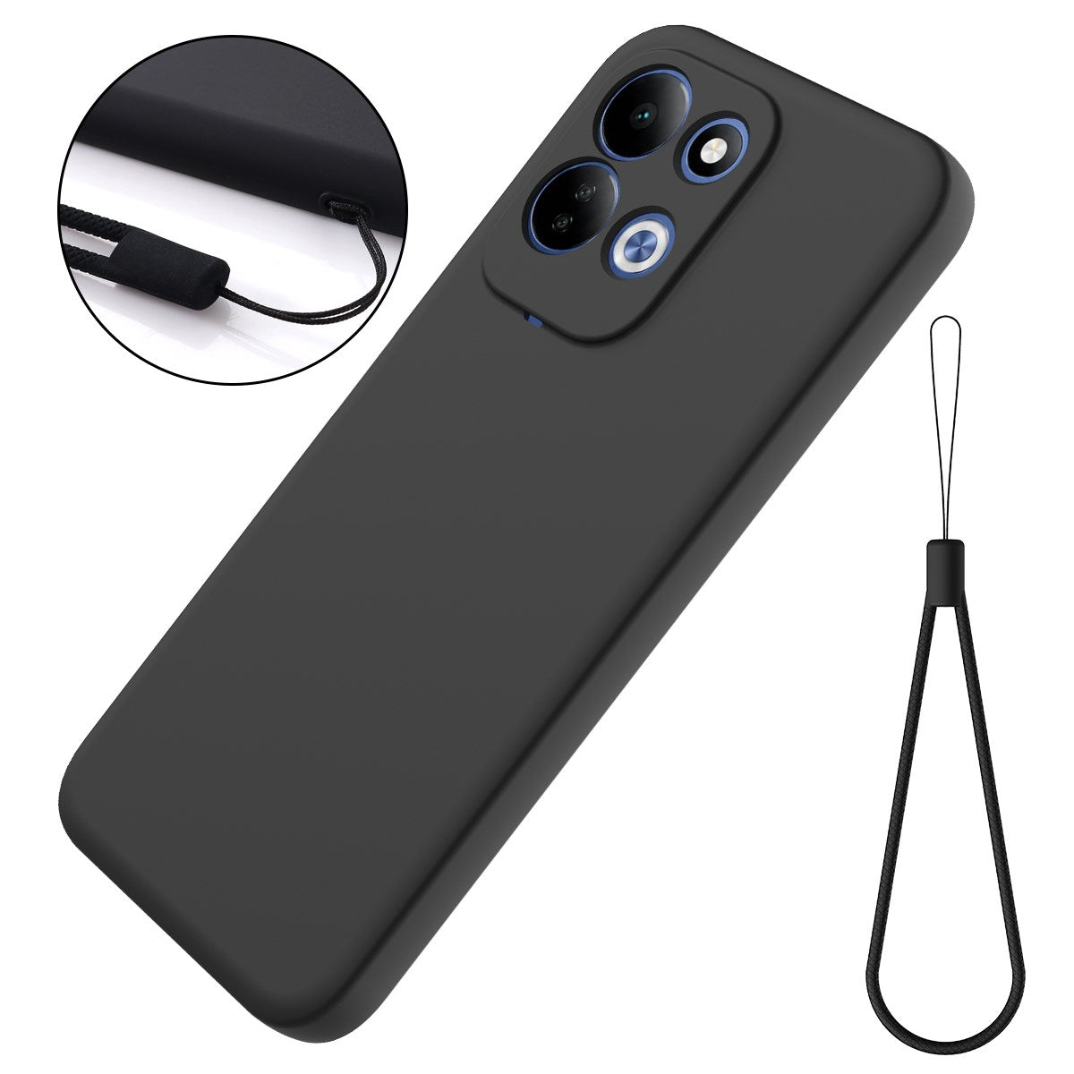 Xiaomi Redmi 17 (5G / 4G) EIDERWOOD Silikone Cover m. Strop - Sort