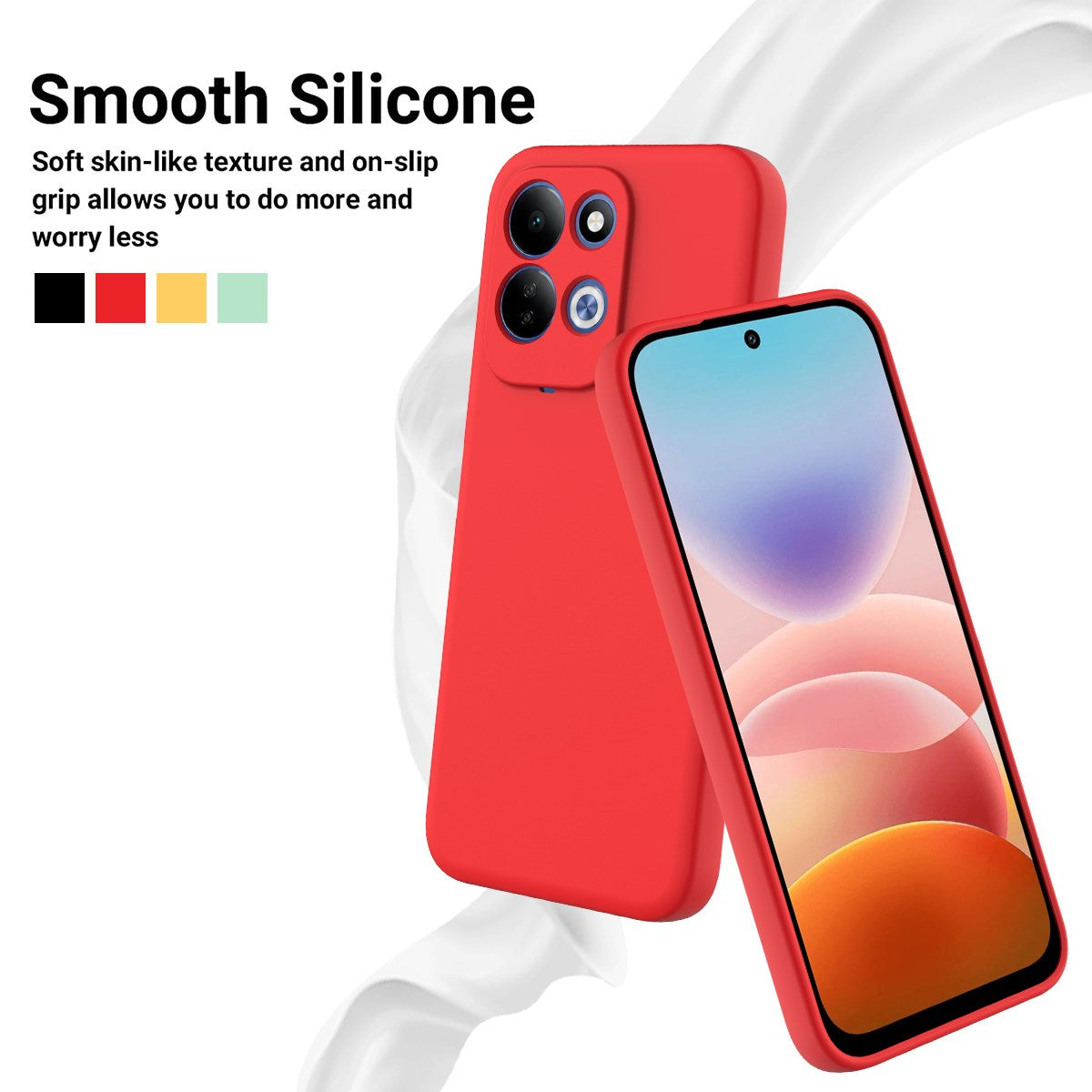 Xiaomi Redmi 17 (5G / 4G) EIDERWOOD Silikone Cover m. Strop - Rød