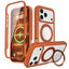 iPhone 18 Pro Max / 17 Pro Max EIDERWOOD Cover m. Skærmbeskyttelse og Ståfunktion - MagSafe Kompatibel - Orange / Gennemsigtig