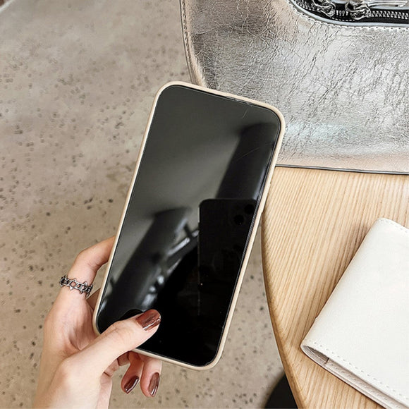 iPhone 12 Pro Læder Cover m. Strop - Beige