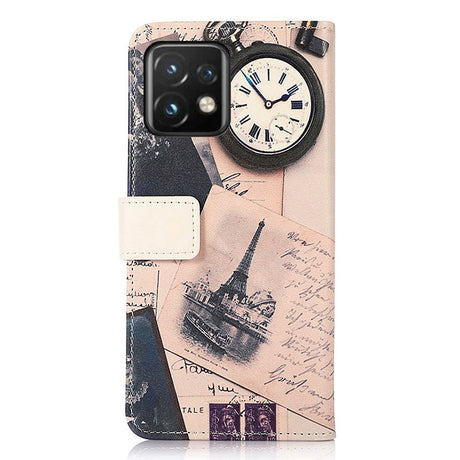Motorola Edge 40 Pro Læder Cover m. Pung - Eiffeltårnet