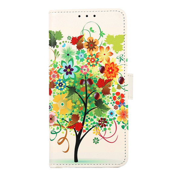 Motorola Edge 40 Pro Læder Cover m. Pung - Grønt Træ