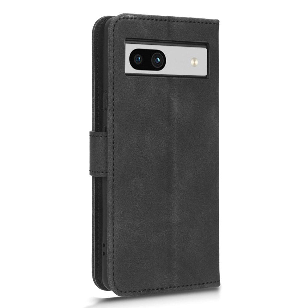 Google Pixel 7A Læder Cover m. Kortholdere - Sort