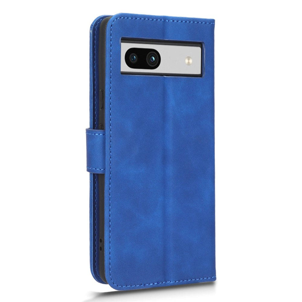 Google Pixel 7A Læder Cover m. Kortholdere - Blå