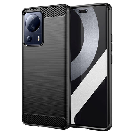 Xiaomi 13 Lite Brushed Carbon Cover - Sort