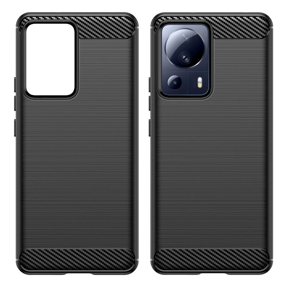Xiaomi 13 Lite Brushed Carbon Cover - Sort