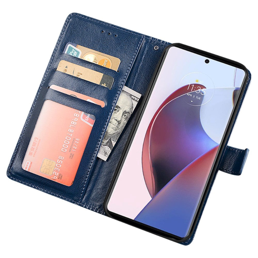 Motorola Moto G13 / G23 / G53 Flip Cover m. Pung & Standerfunktion - Sort