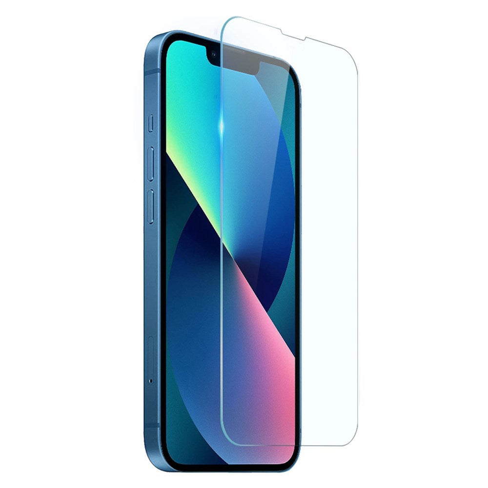NORTHJO iPhone 13 2-i-1 Sæt Fleksibelt Plast Cover m. Hærdet Beskyttelsesglas - Gennemsigtig
