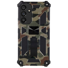Samsung Galaxy A54 (5G) Hybrid Håndværker Cover m. Kickstand & Magnet - Army Grøn