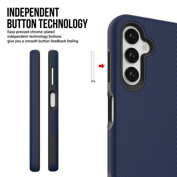 Samsung Galaxy A14 / A14 (5G) Håndværker Hybrid Cover - Blå