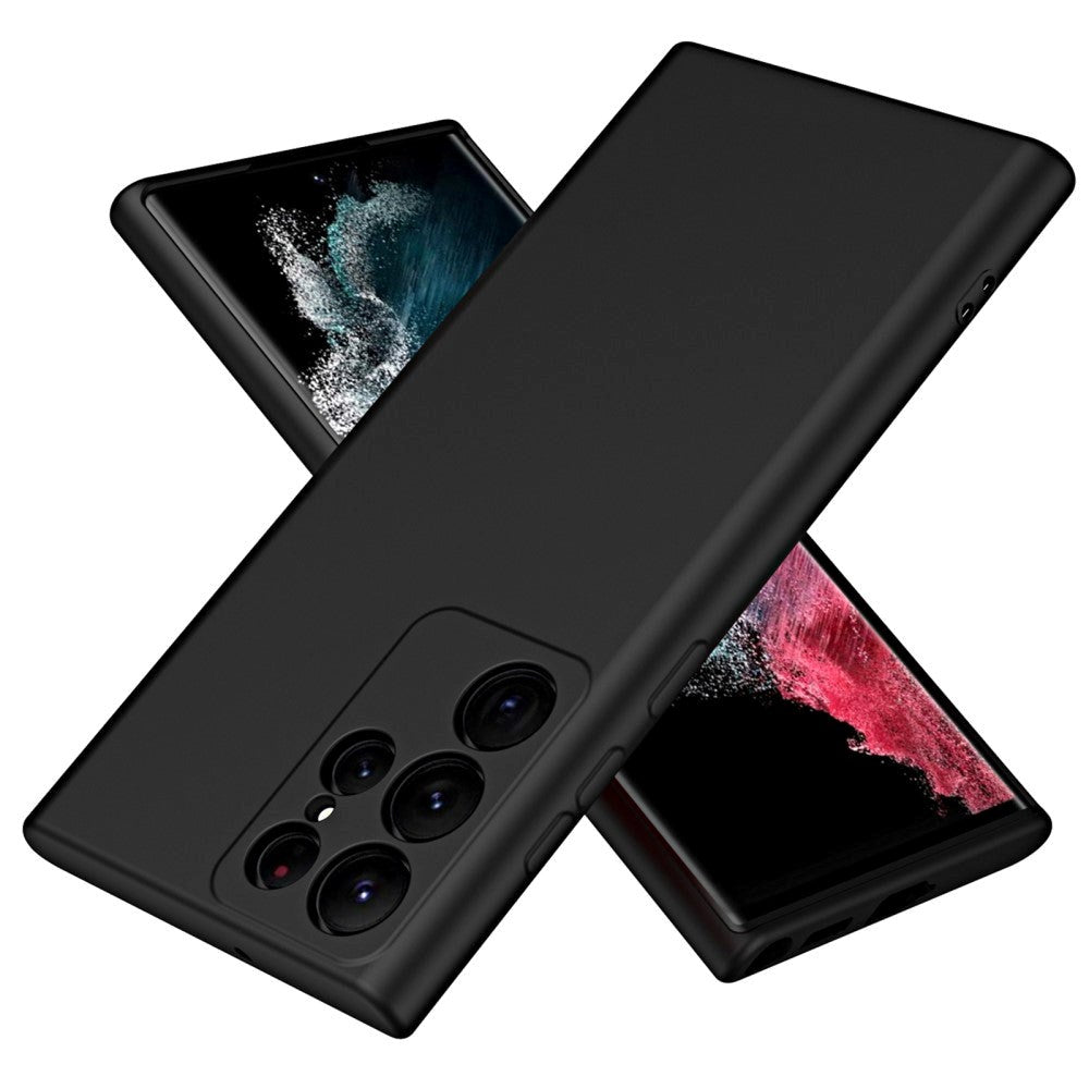 Samsung Galaxy S23 Ultra Liquid Silikone Cover - Sort