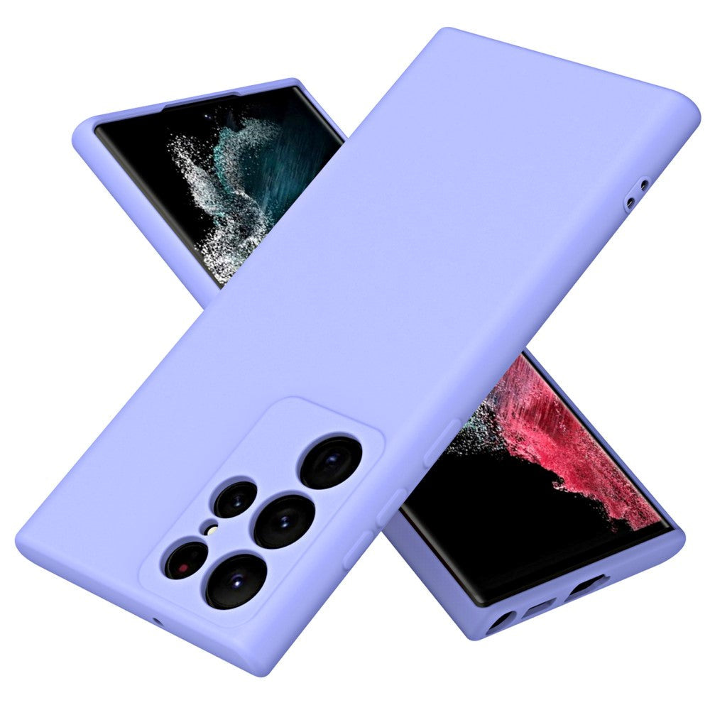Samsung Galaxy S23 Ultra Liquid Silikone Cover - Lilla