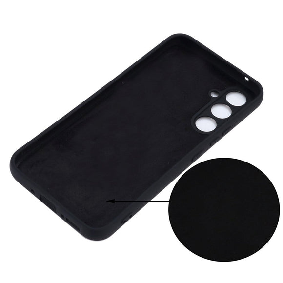 Samsung Galaxy A54 (5G) Liquid Silikone Cover m. Strop - Sort