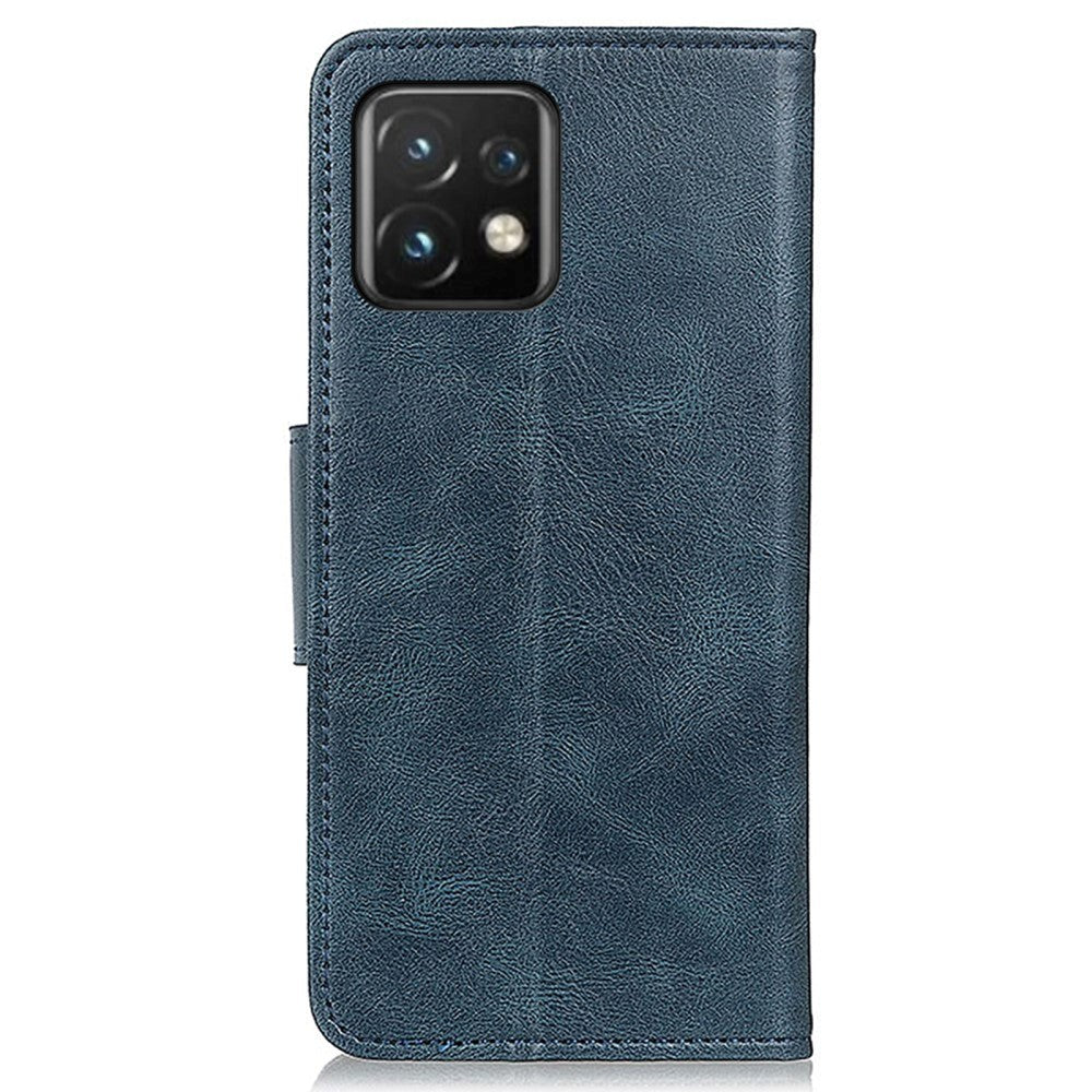 Motorola Edge 40 Pro Læder Cover m. Pung & Ståfunktion - Blå