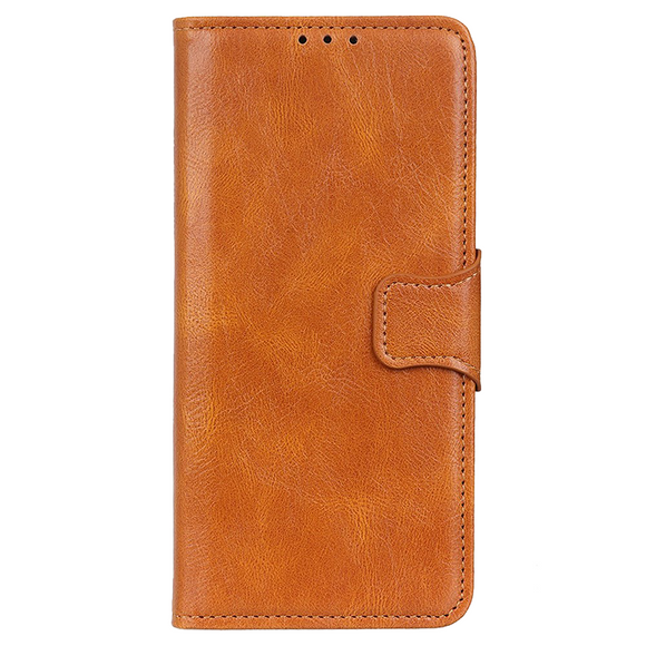 Motorola Edge 40 Pro Læder Cover m. Pung & Ståfunktion - Brun