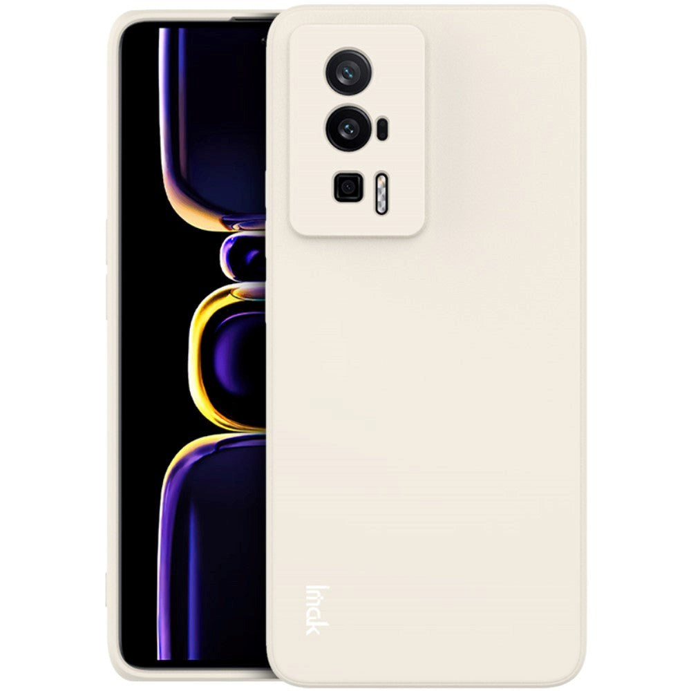Xiaomi Poco F5 Pro IMAK UC-4 Series Fleksibel Plastik Cover - Hvid