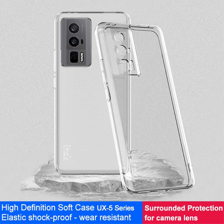 Xiaomi Poco F5 Pro IMAK UX-5 Series Fleksibelt Plastik Cover - Gennemsigtig