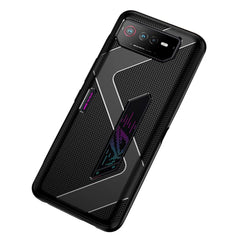 Asus ROG Phone 6 Brushed Carbon Fiber Fleksibelt Plastik Cover - Sort