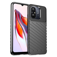 Xiaomi Redmi 12C Thunder Series Twill Plastik Cover - Sort