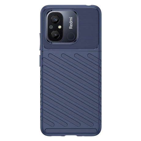 Xiaomi Redmi 12C Thunder Series Twill Plastik Cover - Blå