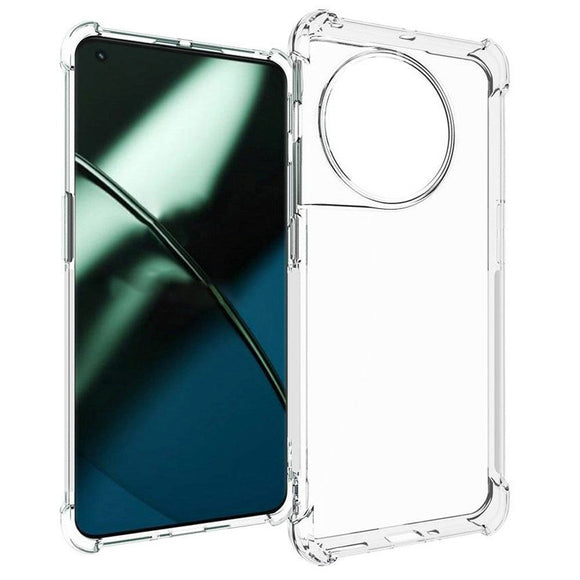 OnePlus 11 Shockproof Fleksibelt TPU Cover - Gennemsigtig
