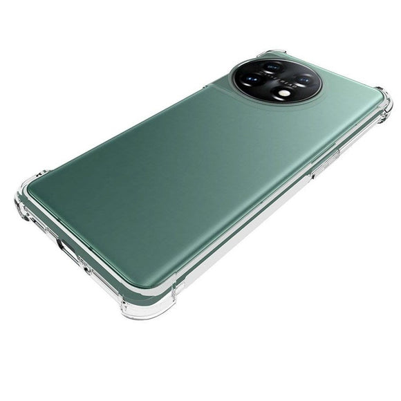OnePlus 11 Shockproof Fleksibelt TPU Cover - Gennemsigtig