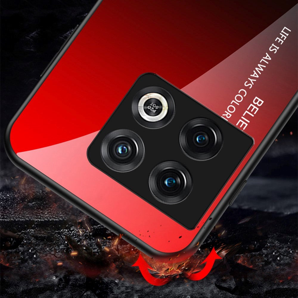 OnePlus 11 Cover m. Glas Bagside - Hello - Sort