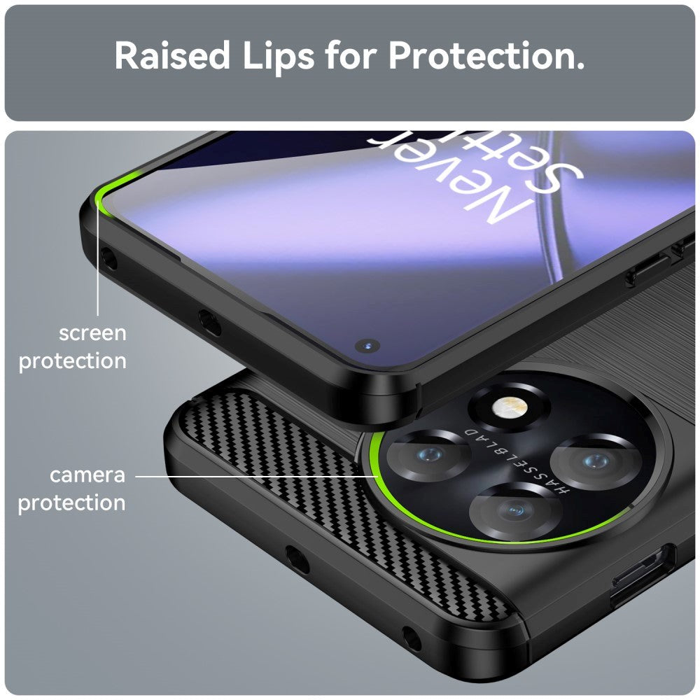 OnePlus 11 Brushed Carbon Cover - Sort