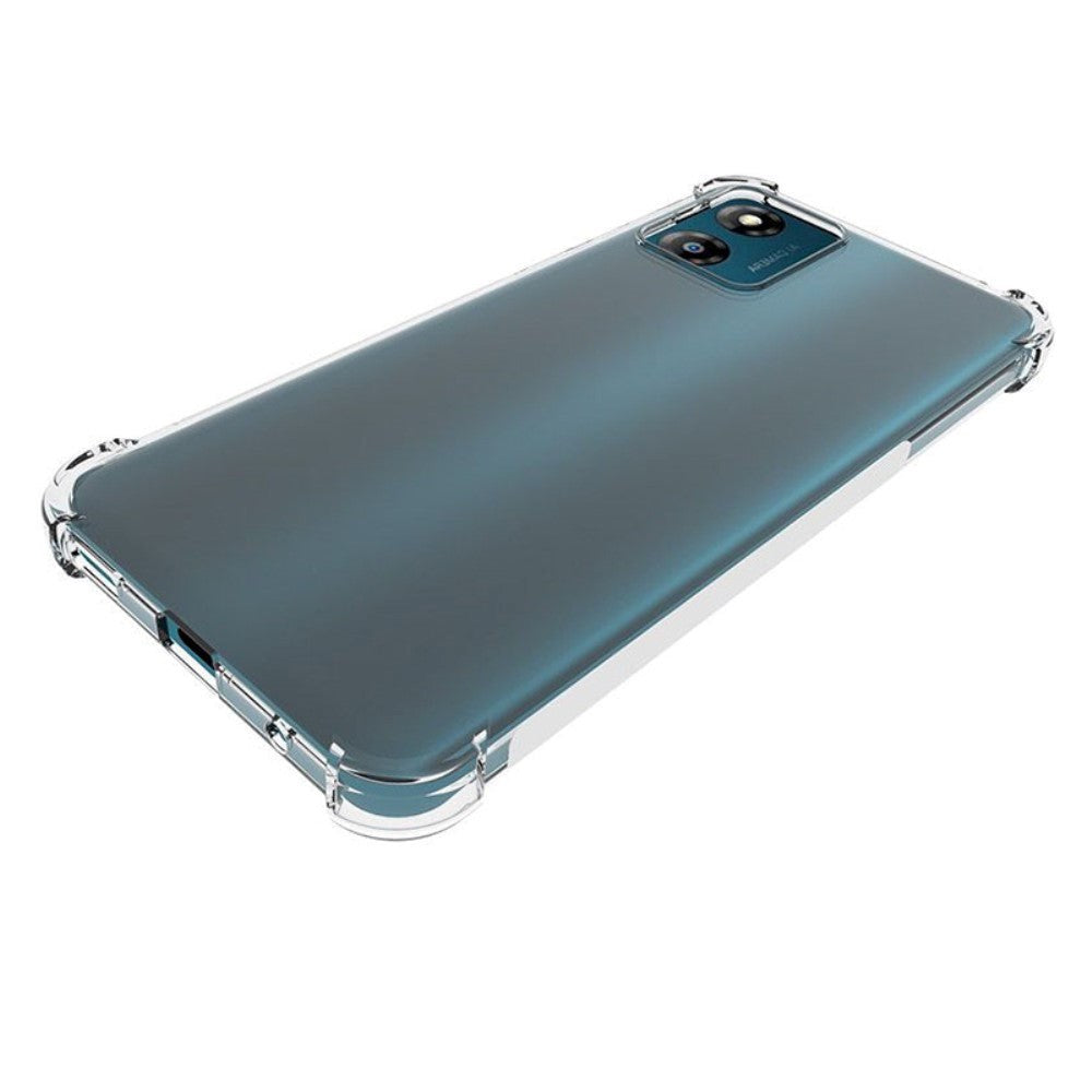 Motorola Moto E13 Shock-Proof Fleksibelt Plastik Cover - Gennemsigtig