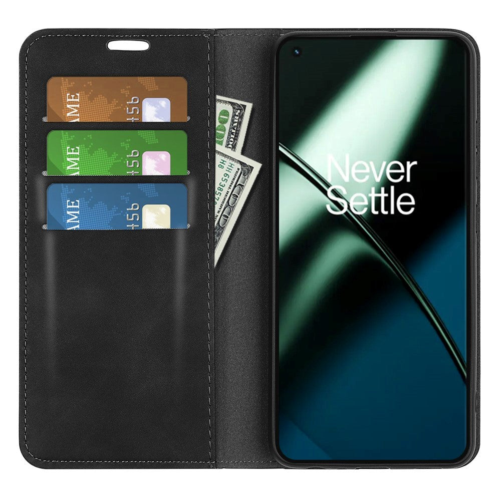 OnePlus 11 Flip Cover m. Pung & Standerfunktion - Sort