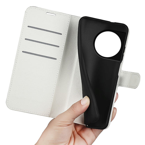 OnePlus 11 Litchi Læder Cover m. Pung - Hvid