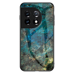 OnePlus 11 Cover m. Glasbagside - Emerald Marble