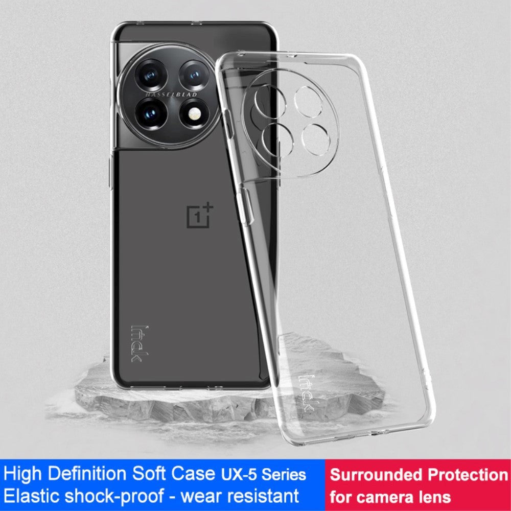 OnePlus 11 IMAK UX-5 Series Fleksibelt Plastik Cover - Gennemsigtig