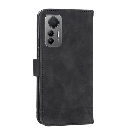 EIDERWOOD Xiaomi 12 Pro Kunstlæder Cover m. Pung og Strop - Sort