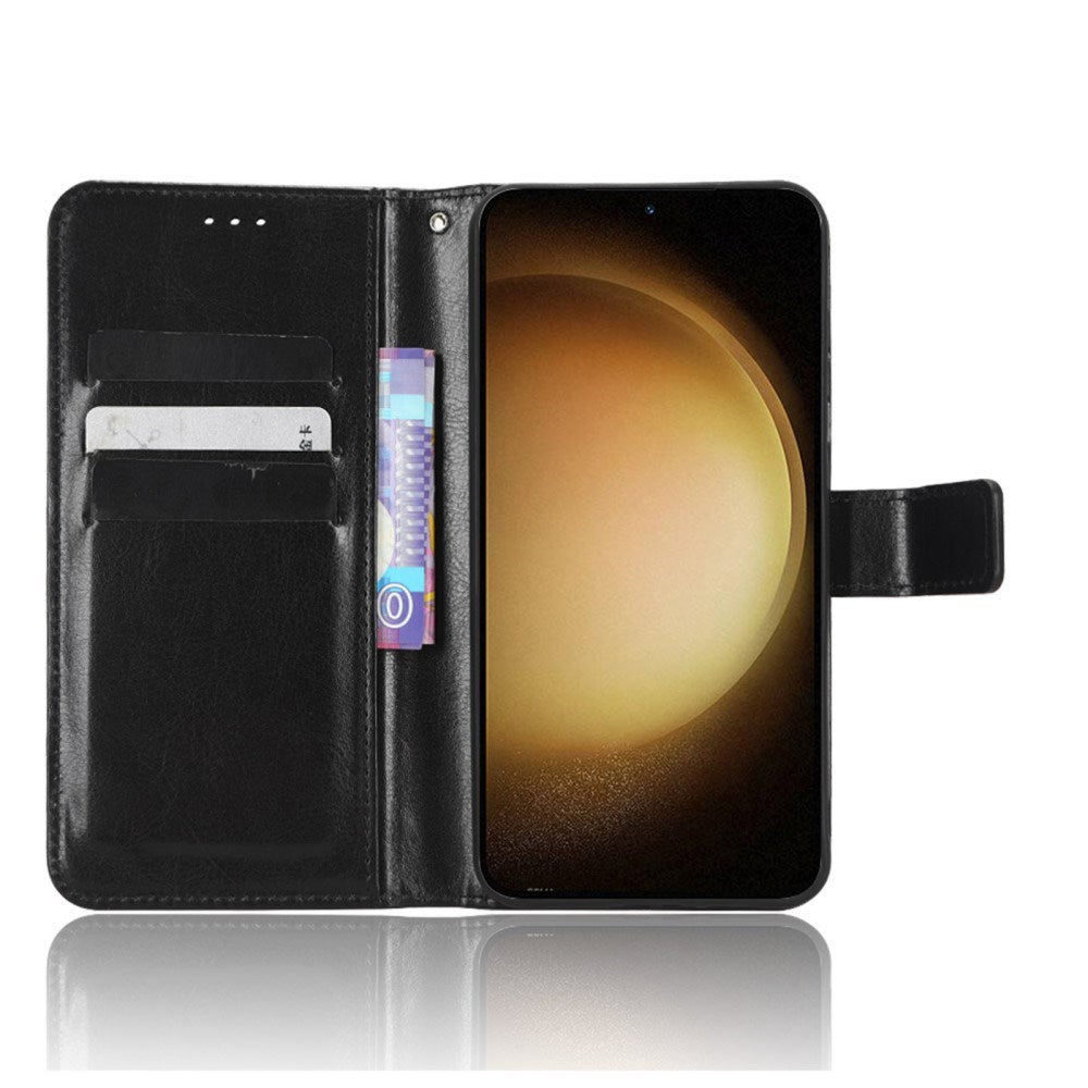EIDERWOOD Samsung Galaxy S23+ (Plus) Kunstlæder Flip Cover m. Kortholder & Ståfunktion - Sort