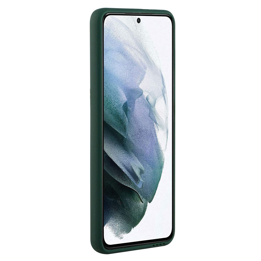 Samsung Galaxy S23 Fleksibel Plastik Cover m. Kortholder - Grøn
