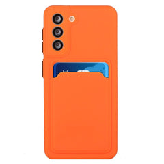 Samsung Galaxy S23+ (Plus) Fleksibel Plastik Cover m. Kortholder - Orange