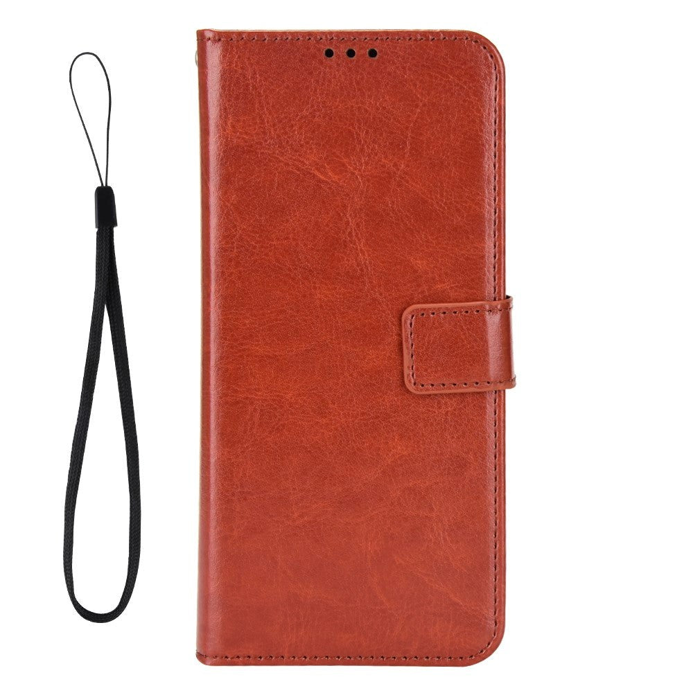 Google Pixel 7A Læder Cover m. Pung og Strop - Brun