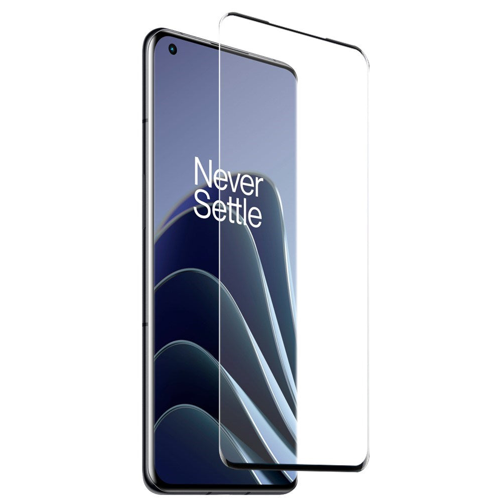 NORTHJO OnePlus 10 Pro 2-i-1 Sæt Fleksibelt Plast Cover m. Hærdet Beskyttelsesglas - Gennemsigtig