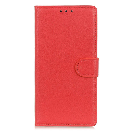 Samsung Galaxy A24 Litchi Læder Cover m. Pung - Rød