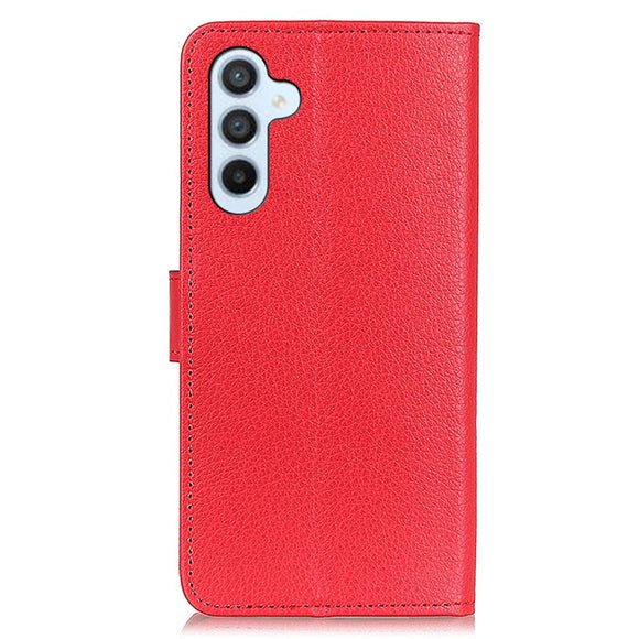 Samsung Galaxy A24 Litchi Læder Cover m. Pung - Rød