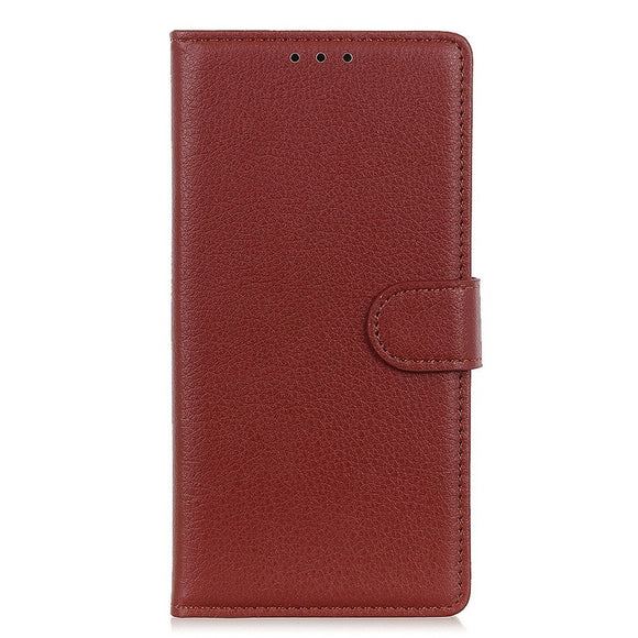 Samsung Galaxy A24 Litchi Læder Cover m. Pung - Brun