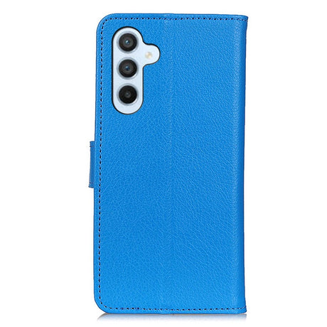 Samsung Galaxy A24 Litchi Læder Cover m. Pung - Blå