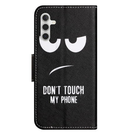 Samsung Galaxy A24 Læder Cover m. Pung & Ståfunktion - "Dont Touch My phone"
