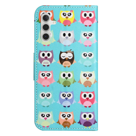 Samsung Galaxy A24 Læder Cover m. Pung & Ståfunktion - Ugler