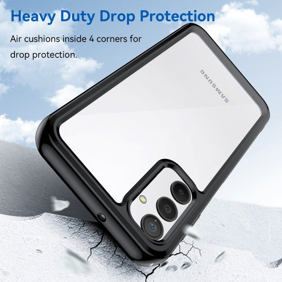 Samsung Galaxy A24 Acrylic Combo Cover Gennemsigtig / Sort